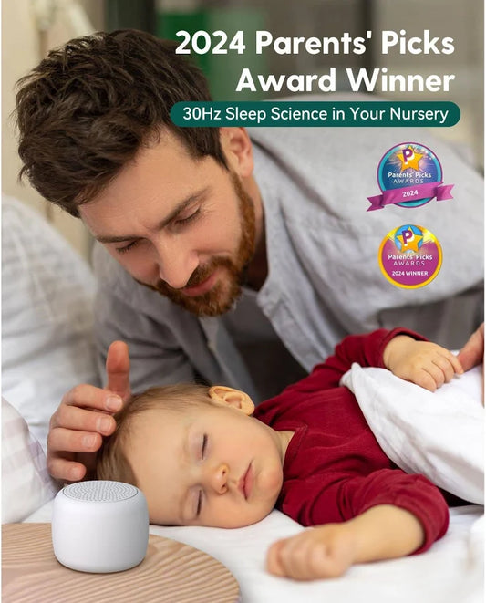 Baby White Noise Machine – Rechargeable Sleep Sound Machine with Soothing Sounds & Night Light