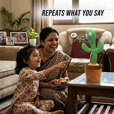 Rechargeable Dancing and Talking Cactus Toy