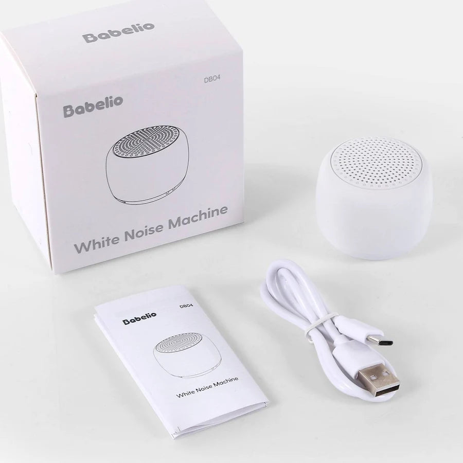 Baby White Noise Machine – Rechargeable Sleep Sound Machine with Soothing Sounds & Night Light