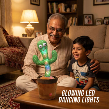 Rechargeable Dancing and Talking Cactus Toy