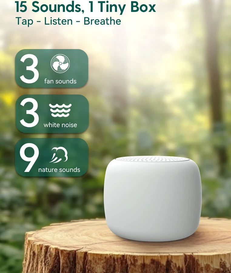Baby White Noise Machine – Rechargeable Sleep Sound Machine with Soothing Sounds & Night Light