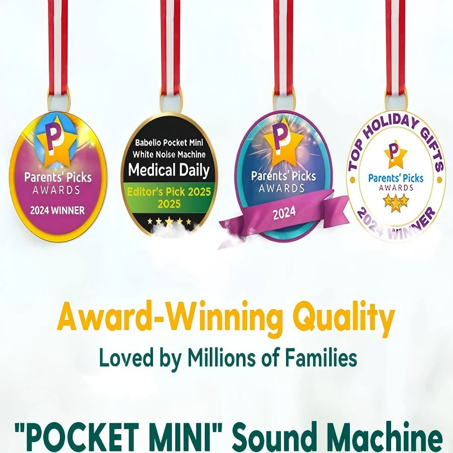 Baby White Noise Machine – Rechargeable Sleep Sound Machine with Soothing Sounds & Night Light