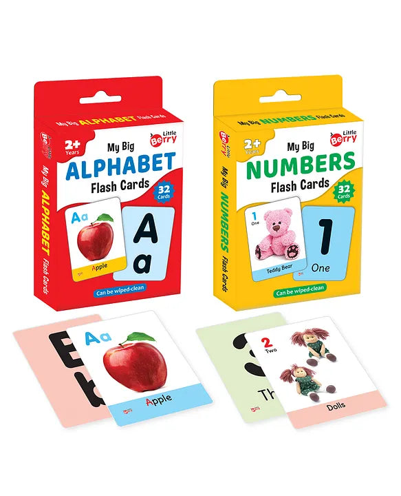 Alphabet & Number Learning Cards – Educational Flash Cards for Kids