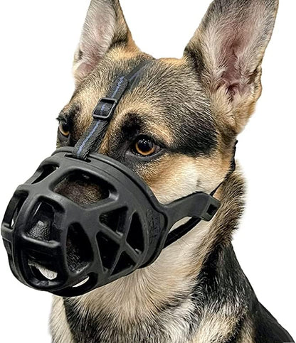 Woofy Dog Mouth Cover Muzzle Guard – Adjustable Dog Muzzle