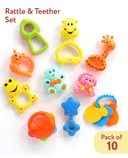 Baby Rattle & Teether Set