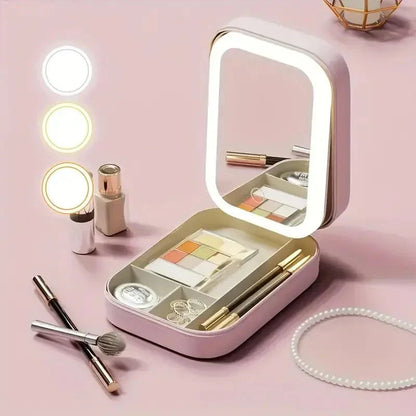 LED Makeup Mirror – Rechargeable Touch Control Vanity Mirror with Adjustable Brightness
