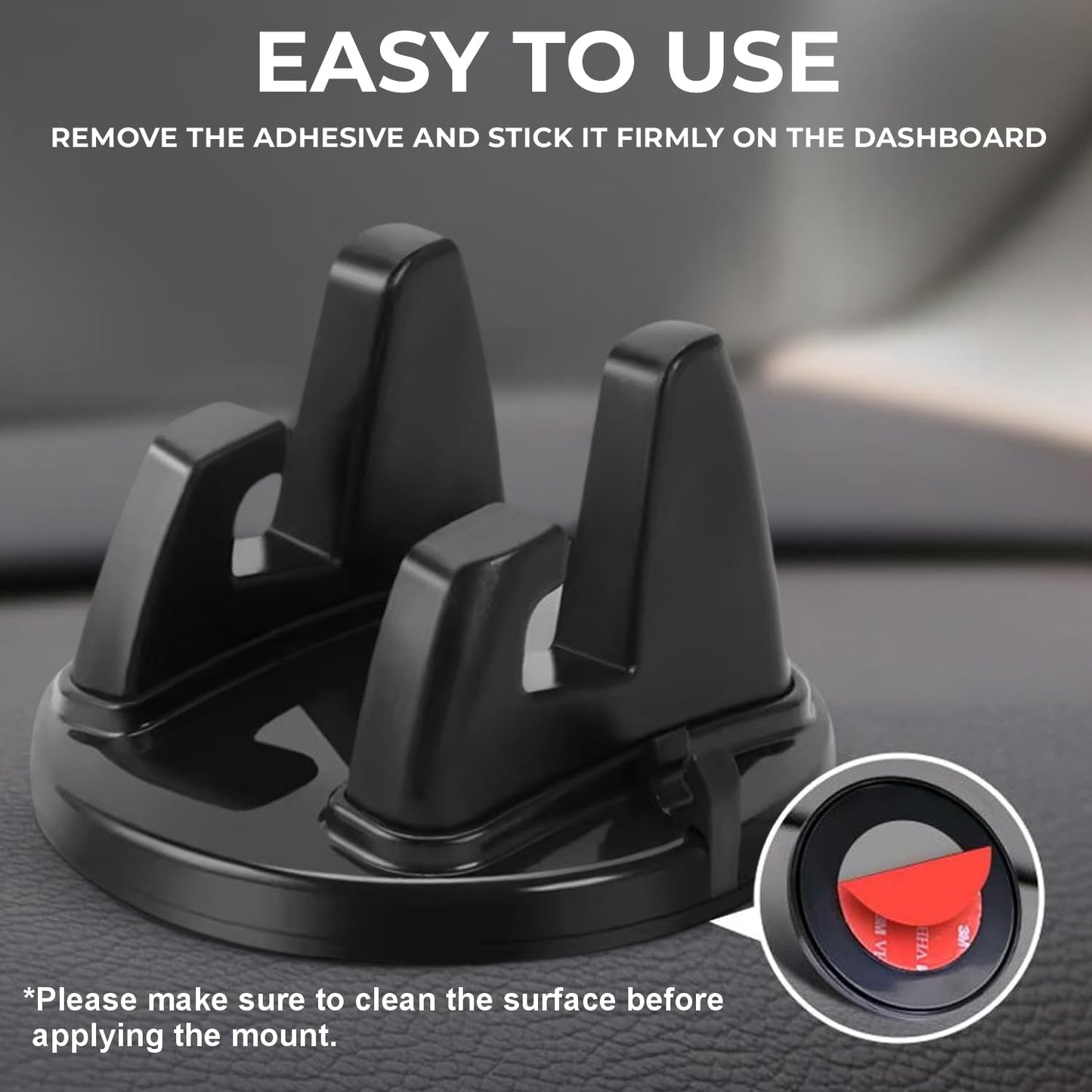 Car Phone Mount – Universal 360° Rotatable Dashboard & Air Vent Mobile Holder