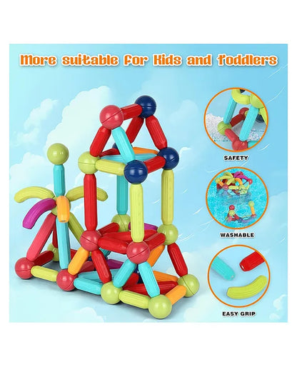 Magnetic Building Blocks – STEM Educational Construction Toy Set for Kids