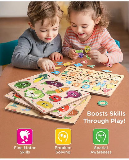 Wooden Puzzle Set
