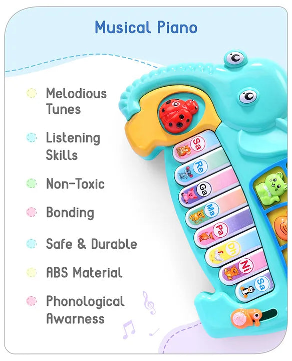 Musical Elephant Piano for Kids