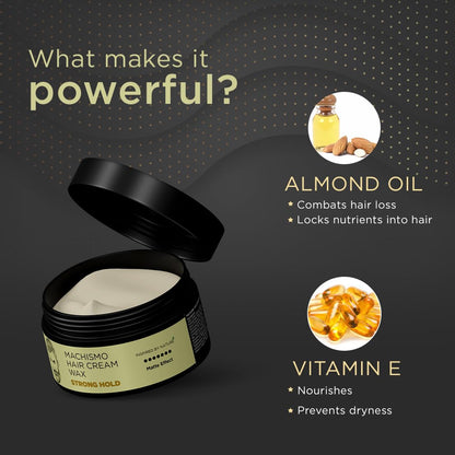 The Man Company Machismo Stronghold Hair Cream Wax for Men