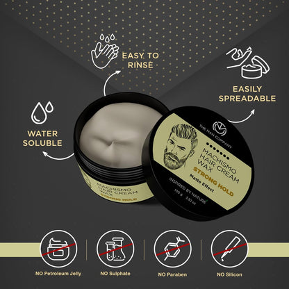 The Man Company Machismo Stronghold Hair Cream Wax for Men