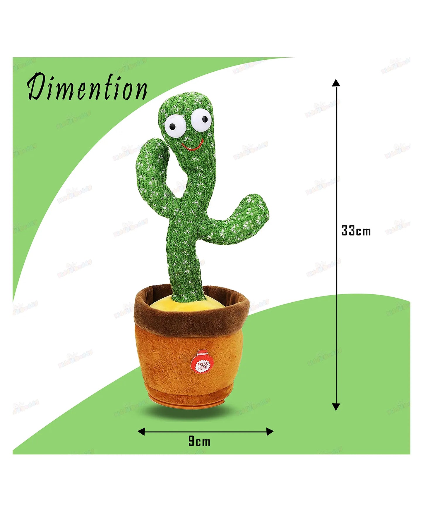 Rechargeable Dancing and Talking Cactus Toy