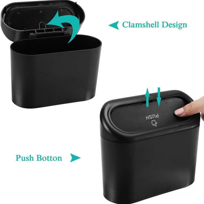 Car Trash Can with Lid – Compact & Leak-Resistant Car Garbage Bin