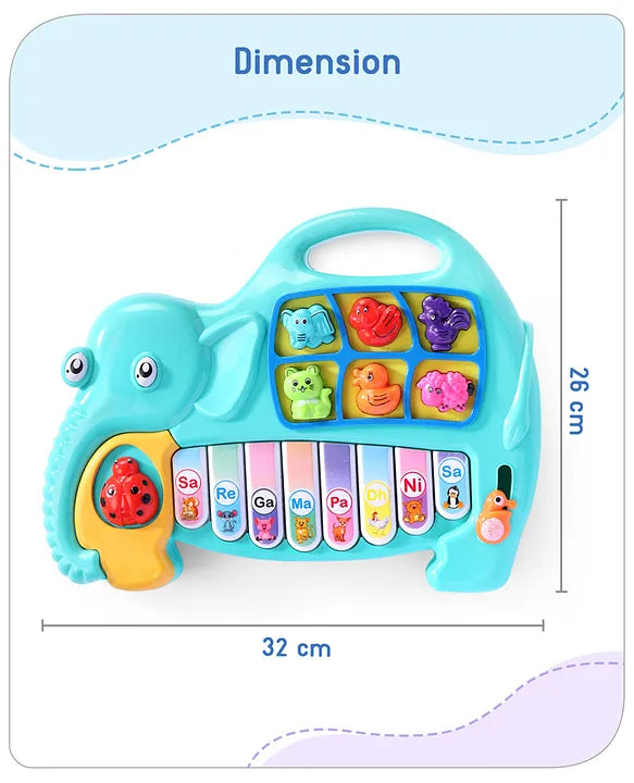 Musical Elephant Piano for Kids