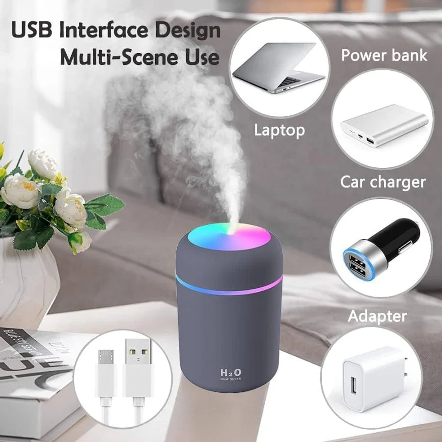 Aroma Diffuser – Ultrasonic Essential Oil Diffuser with LED Night Light & Auto Shut-Off