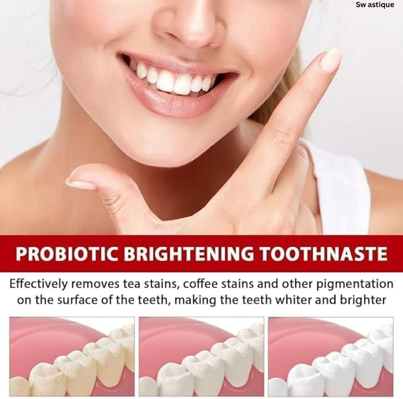 Probiotic Whitening Toothpaste – Daily Oral Care for a Brighter Smile & Fresh Breath