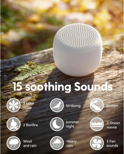 Baby White Noise Machine – Rechargeable Sleep Sound Machine with Soothing Sounds & Night Light