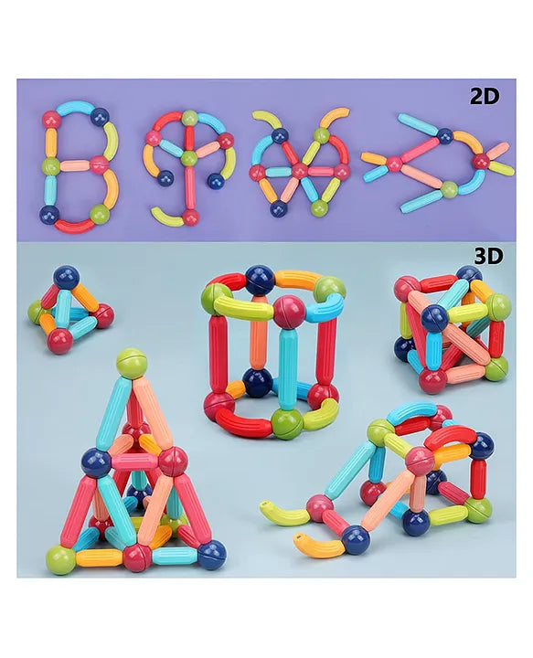 Magnetic Building Blocks – STEM Educational Construction Toy Set for Kids