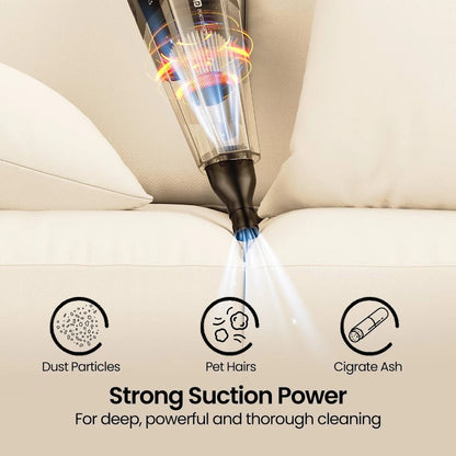 Handheld Vacuum Cleaner – Cordless Rechargeable Portable Vacuum for Home, Car & Office