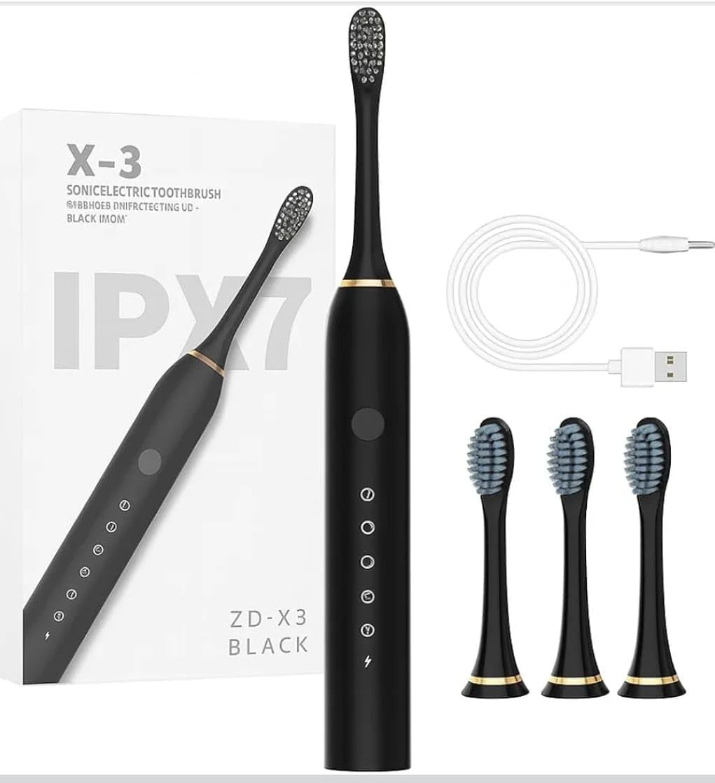 Electric Toothbrush – Rechargeable Sonic Toothbrush with Multiple Cleaning Modes & Soft Bristles