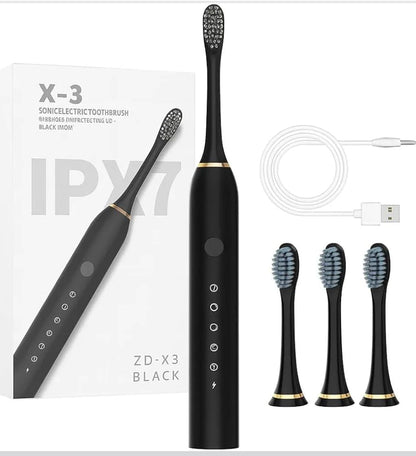 Electric Toothbrush – Rechargeable Sonic Toothbrush with Multiple Cleaning Modes & Soft Bristles