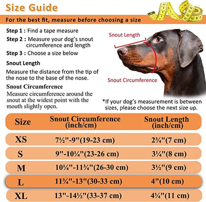 Woofy Dog Mouth Cover Muzzle Guard – Adjustable Dog Muzzle