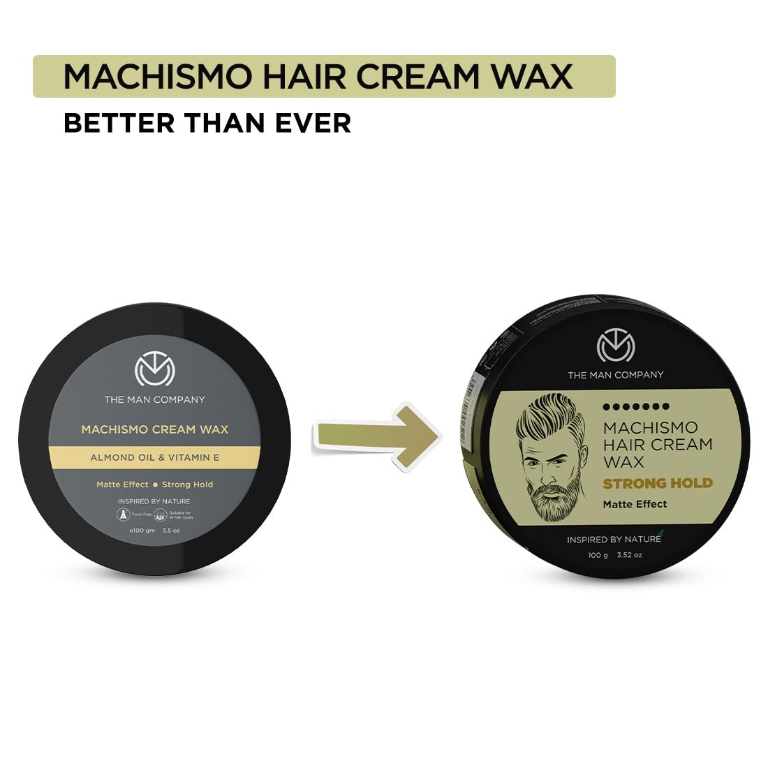 The Man Company Machismo Stronghold Hair Cream Wax for Men