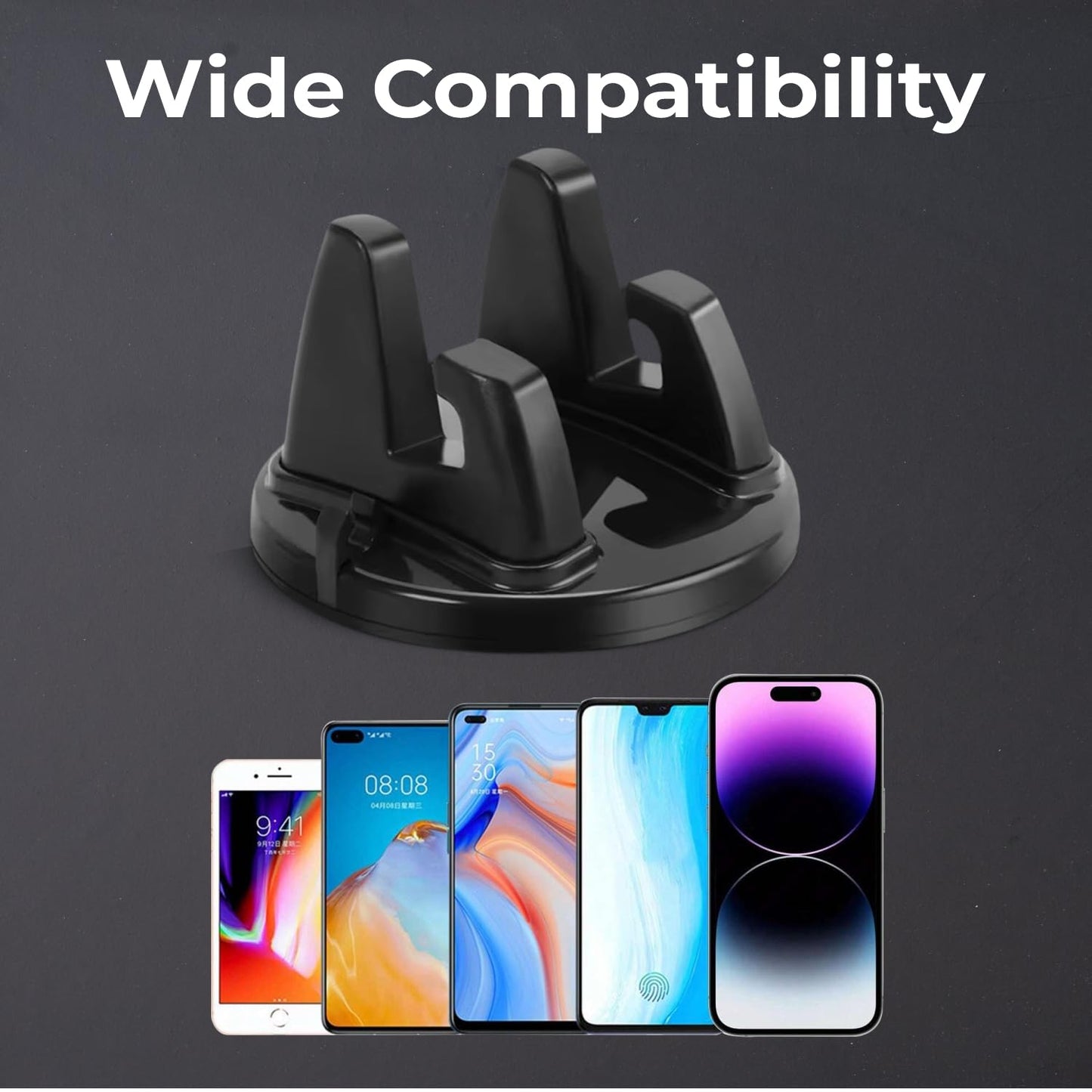 Car Phone Mount – Universal 360° Rotatable Dashboard & Air Vent Mobile Holder