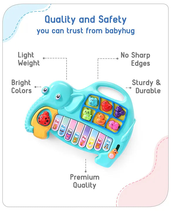 Musical Elephant Piano for Kids