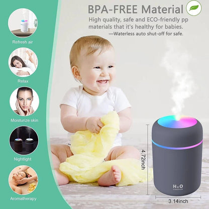 Aroma Diffuser – Ultrasonic Essential Oil Diffuser with LED Night Light & Auto Shut-Off