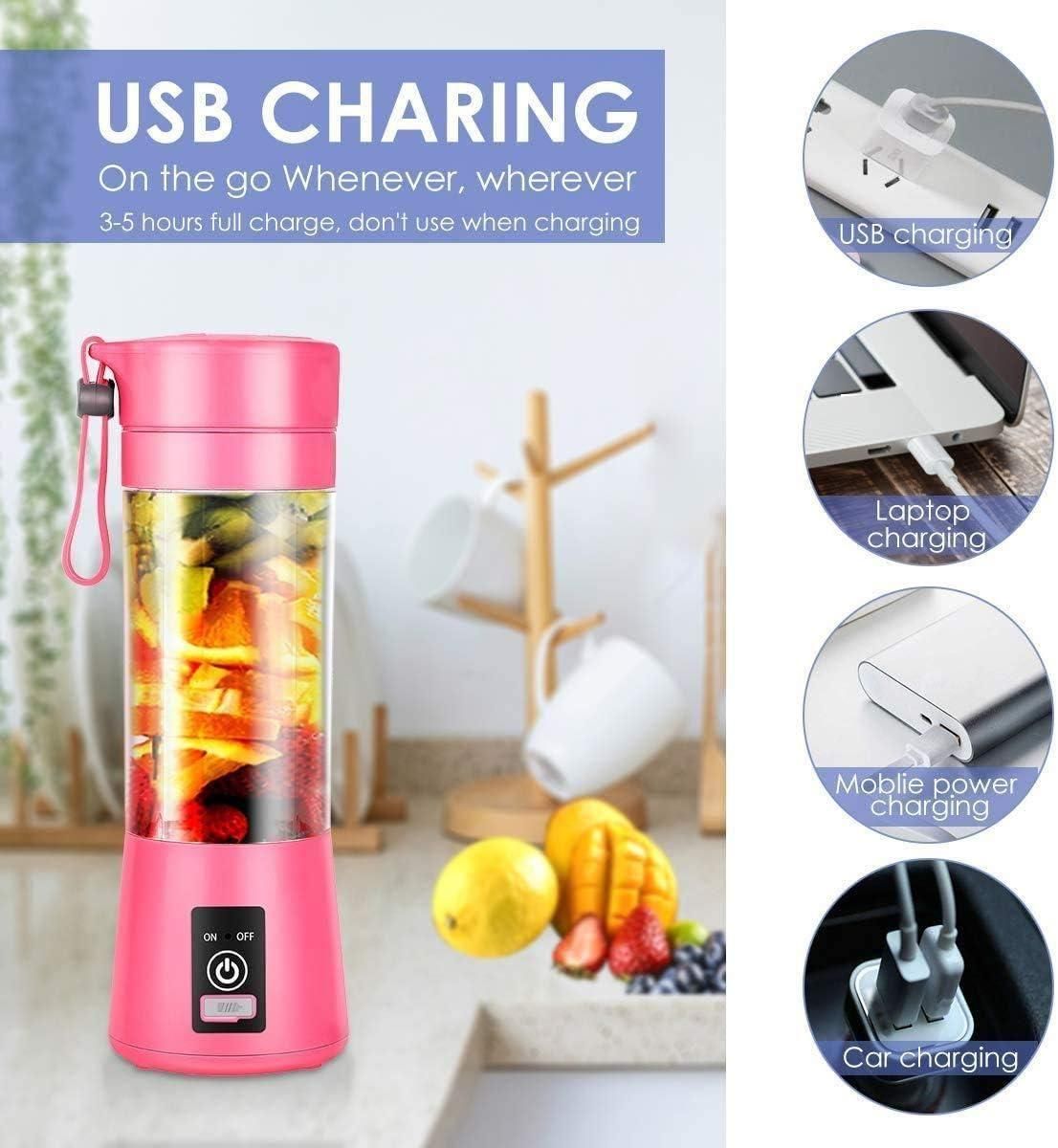 Portable Electric 6-Blade USB Juice Maker