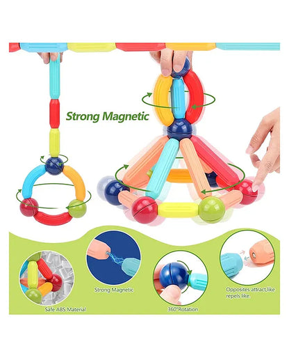 Magnetic Building Blocks – STEM Educational Construction Toy Set for Kids