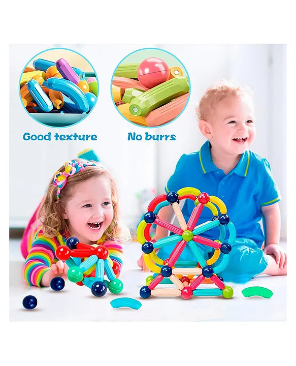 Magnetic Building Blocks – STEM Educational Construction Toy Set for Kids