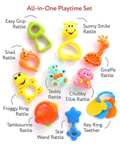Baby Rattle & Teether Set