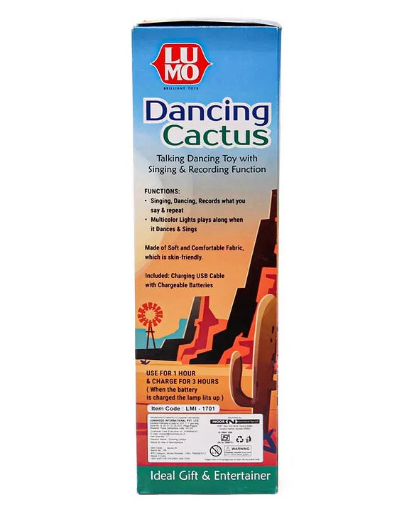Rechargeable Dancing and Talking Cactus Toy