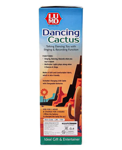 Rechargeable Dancing and Talking Cactus Toy