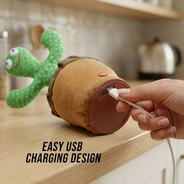 Rechargeable Dancing and Talking Cactus Toy