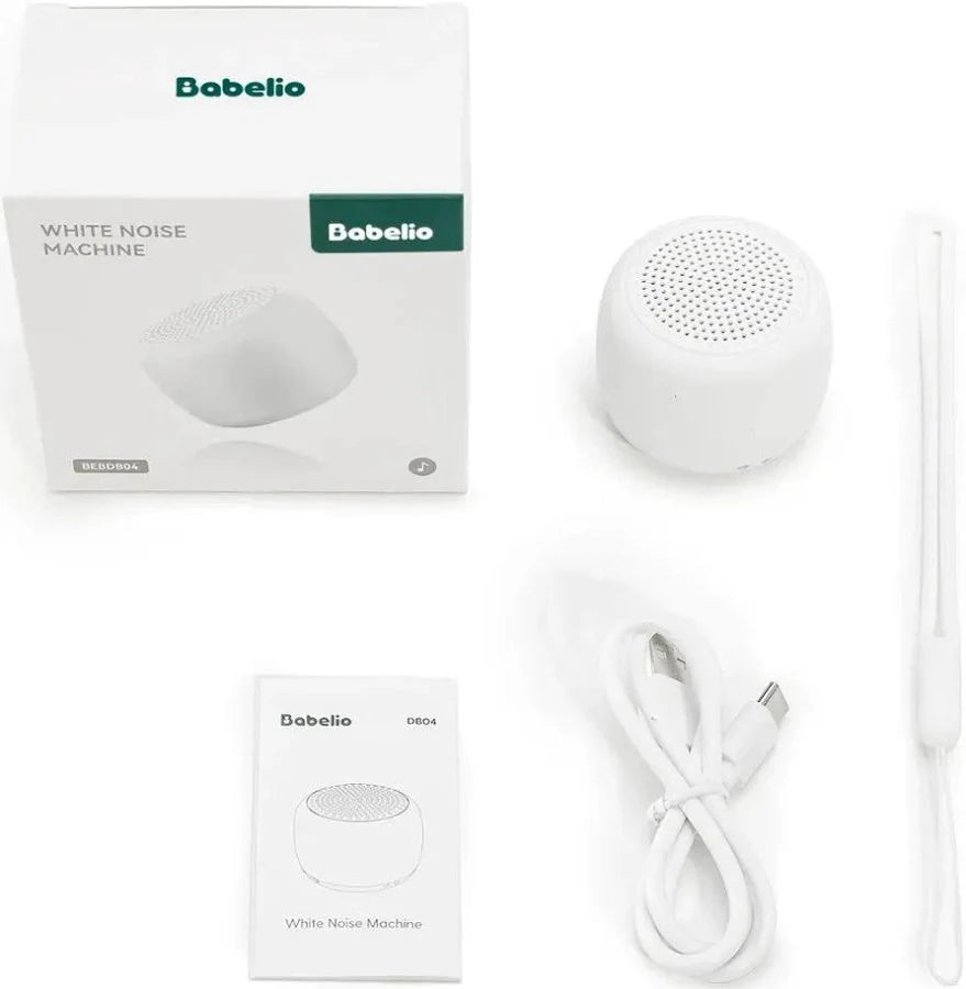 Baby White Noise Machine – Rechargeable Sleep Sound Machine with Soothing Sounds & Night Light